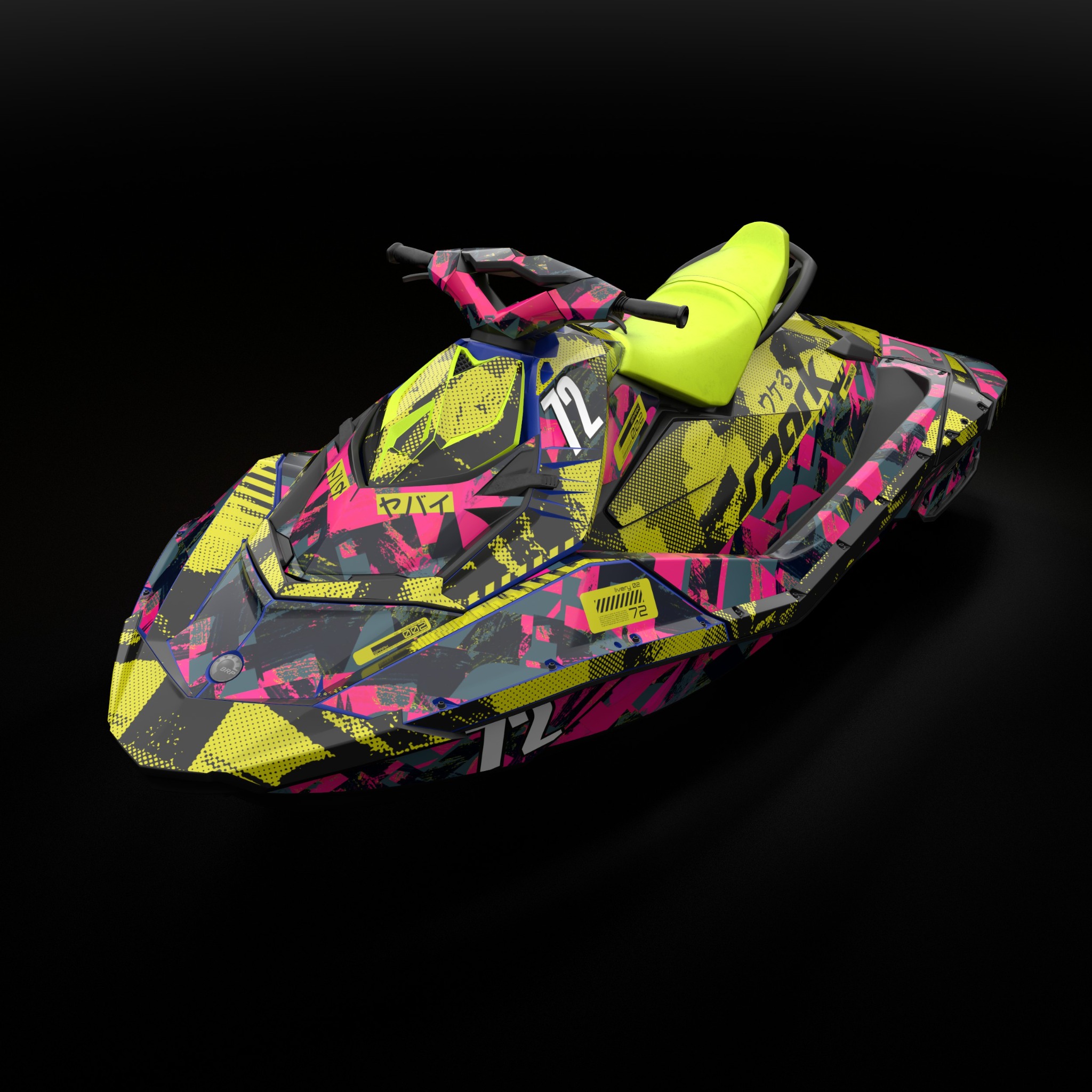 ACS03-01 graphic watercraft livery
